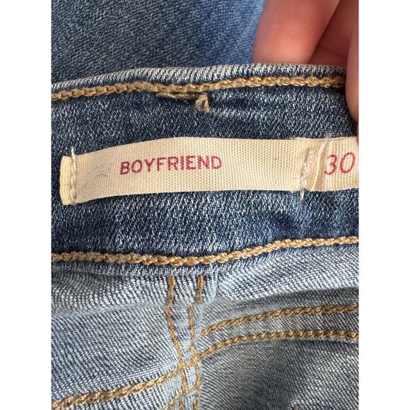 Levi's Strauss Boyfriend Jeans Classic Denim Med Wash Size 30 - Picture 12 of 15